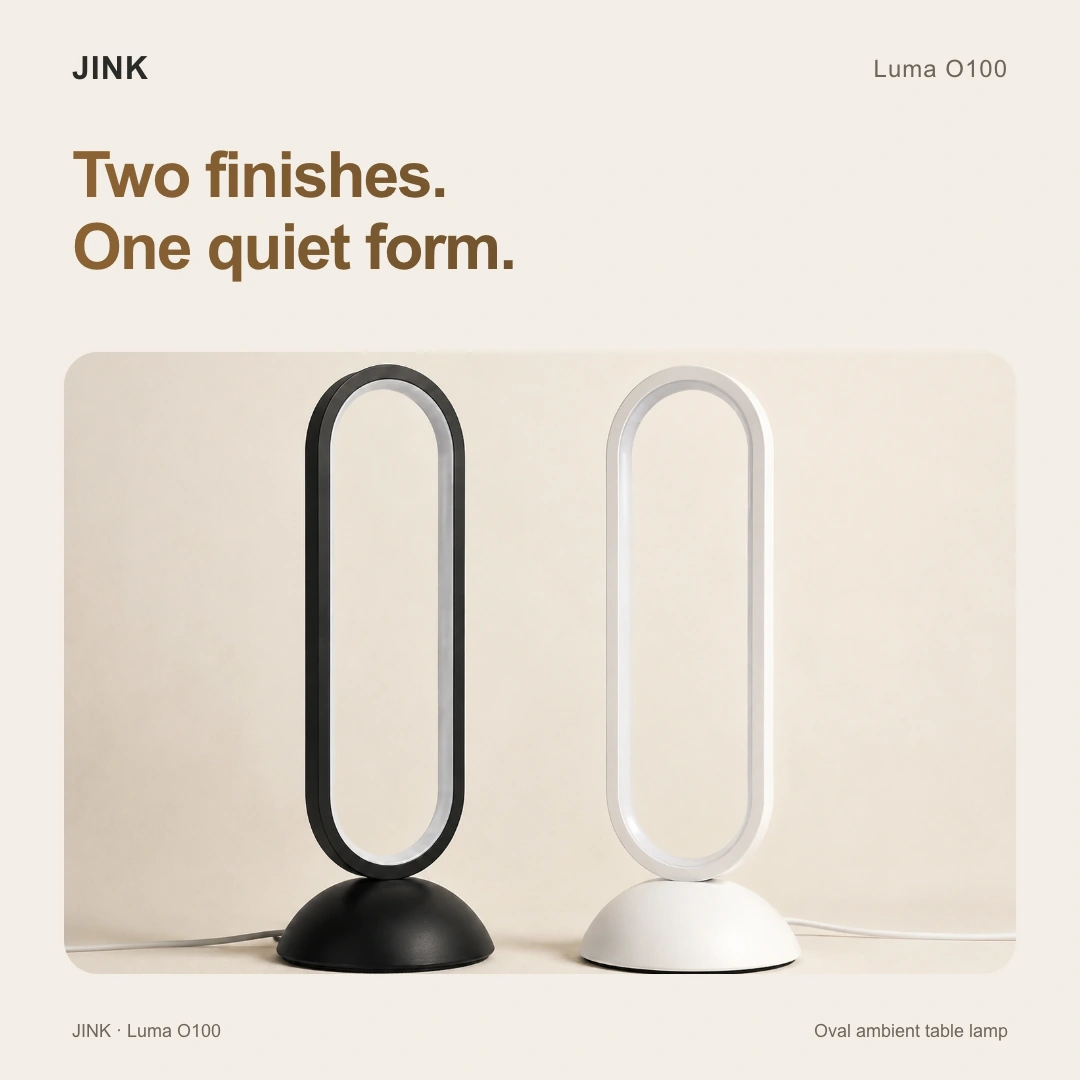 JINK oval halo table lamp Luma O100 · Highlights 1