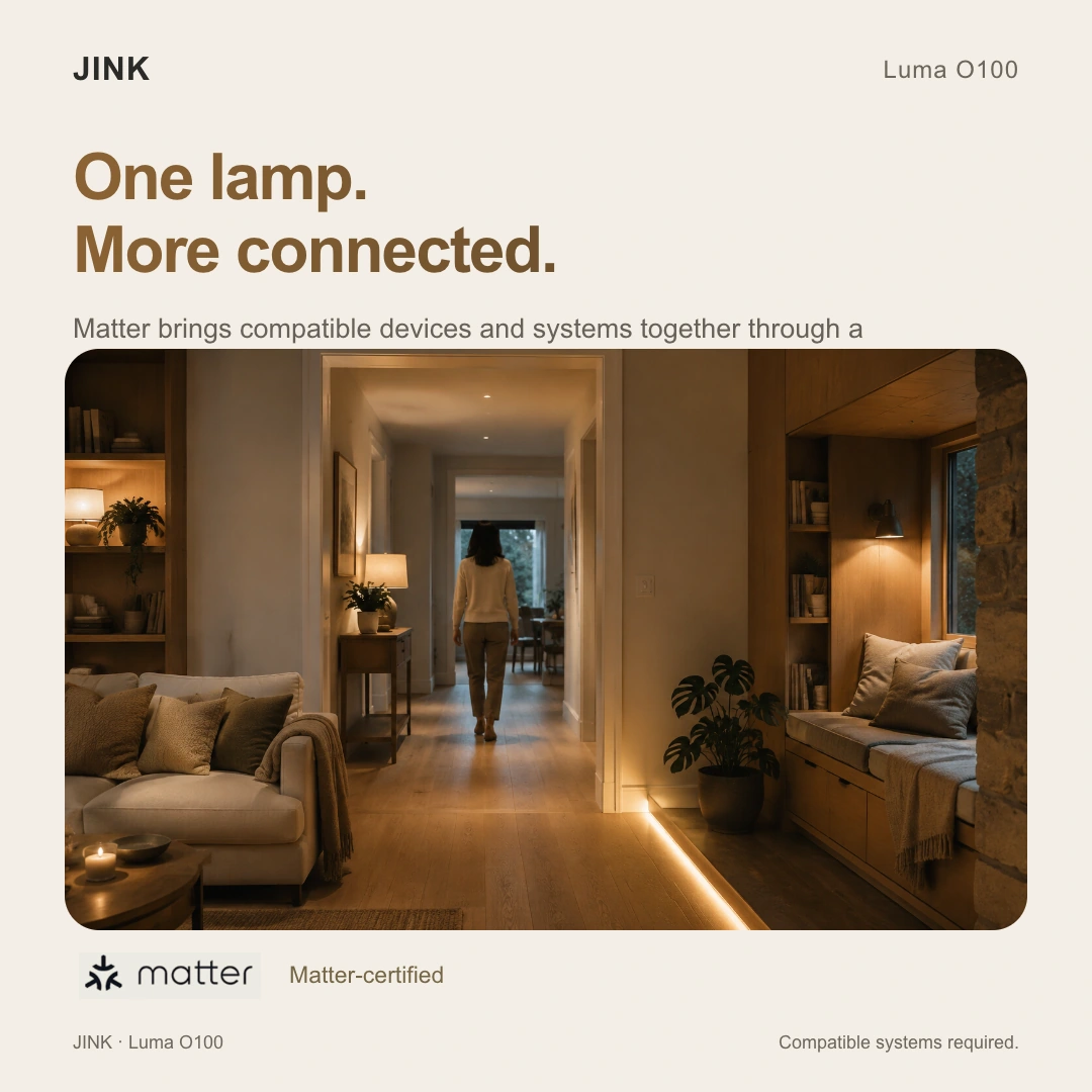 JINK oval halo table lamp Luma O100 · Highlights 4