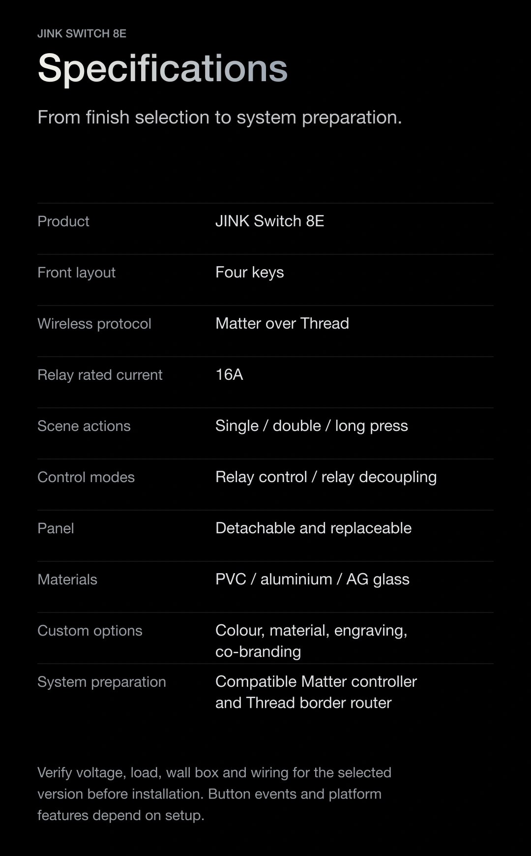 JINK smart wall switch 8E product story · part 32