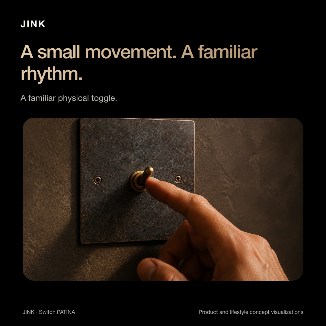 JINK solid brass toggle switch PATINA · Highlights 3