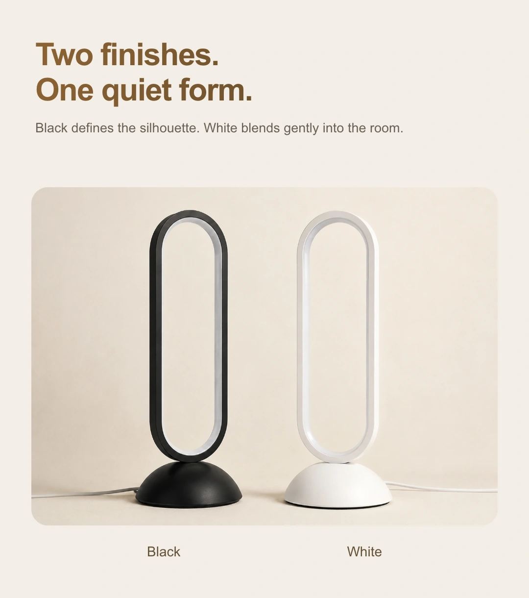 JINK oval halo table lamp Luma O100 product story · part 9