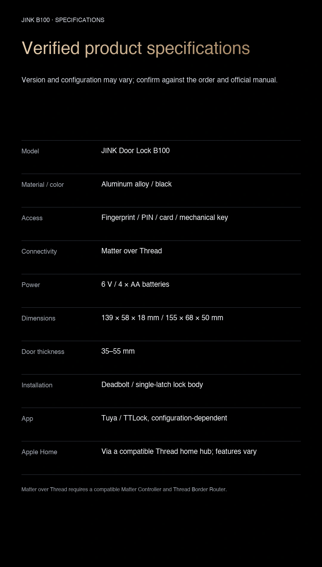 JINK smart lock B100 product story · part 14