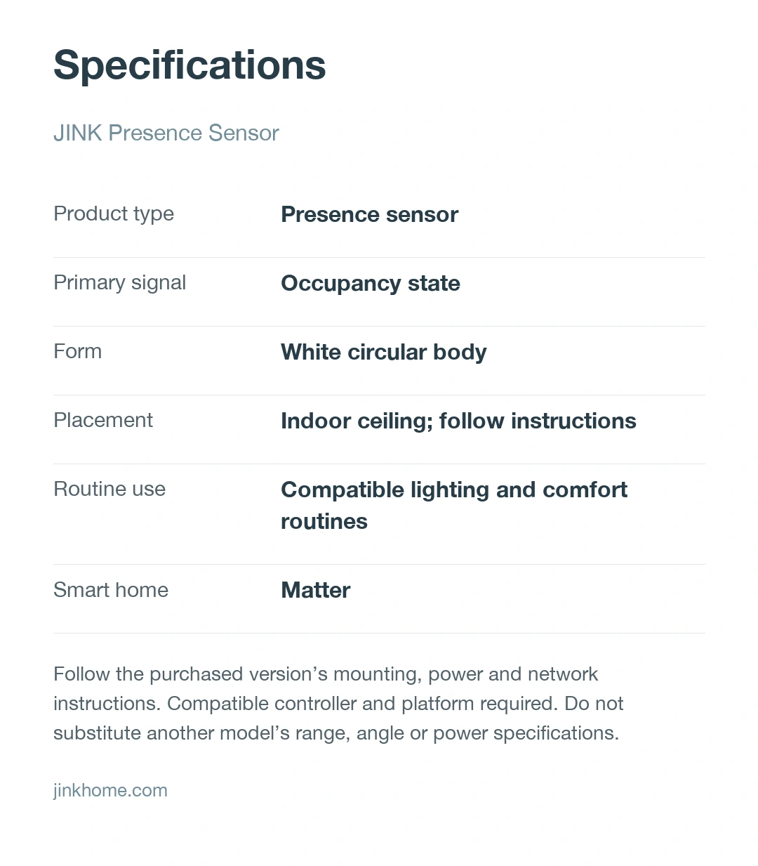 JINK presence sensor product story · part 13
