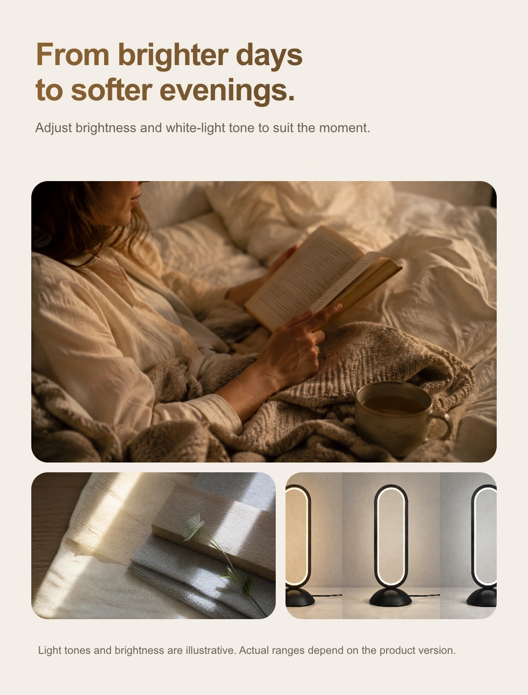 JINK oval halo table lamp Luma O100 product story · part 4