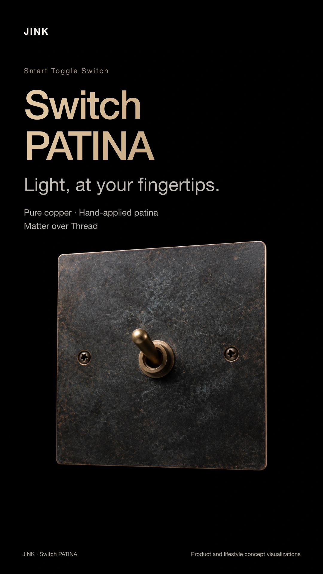 JINK solid brass toggle switch PATINA product story · part 1