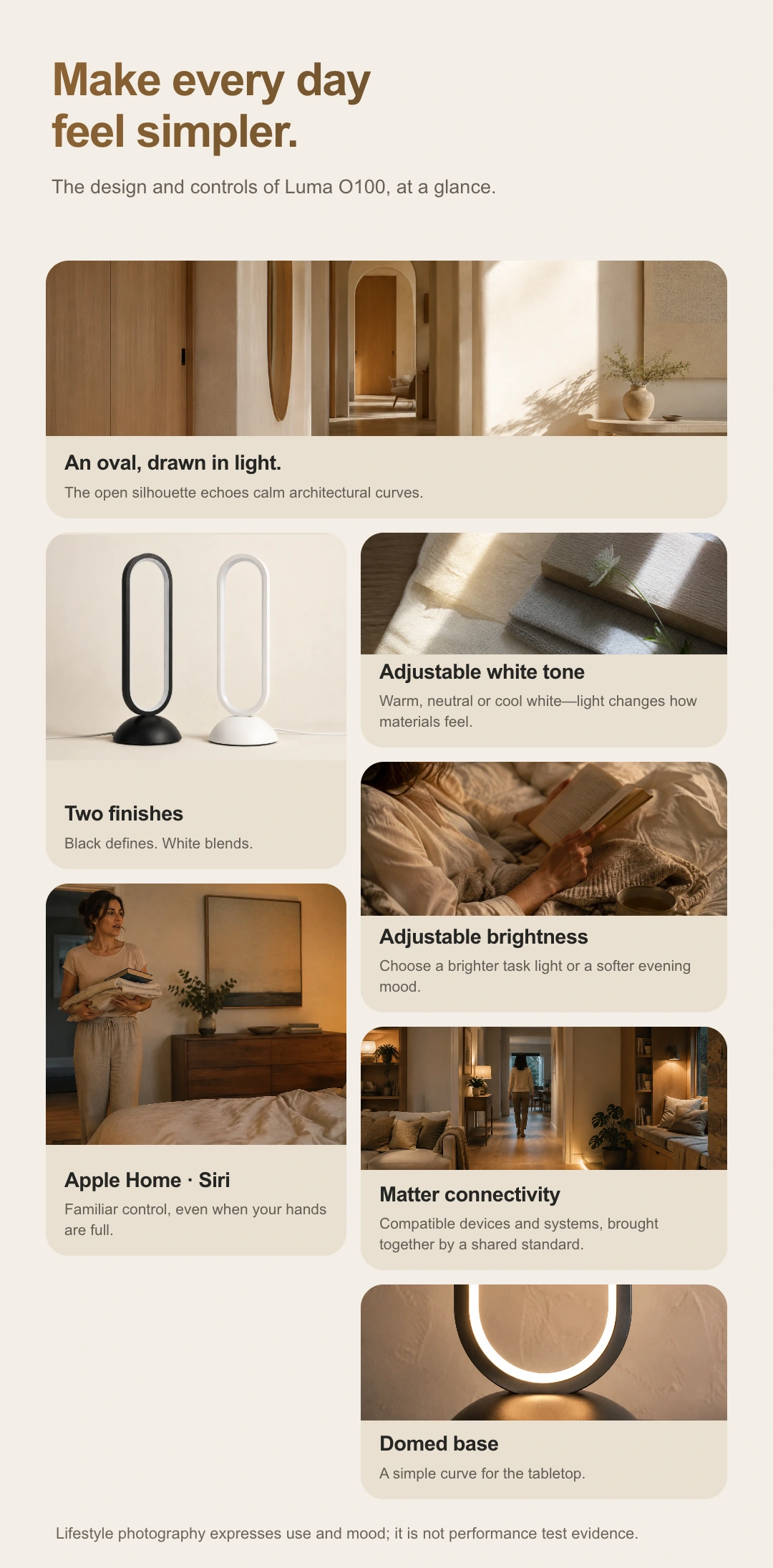 JINK oval halo table lamp Luma O100 product story · part 2