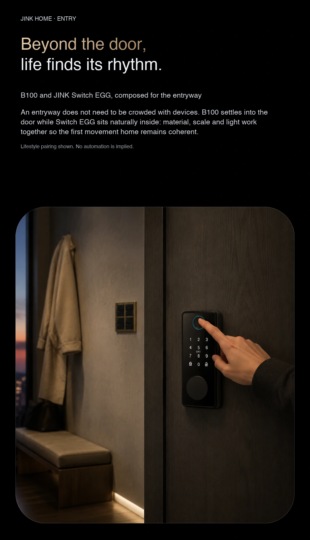 JINK smart lock B100 product story · part 10