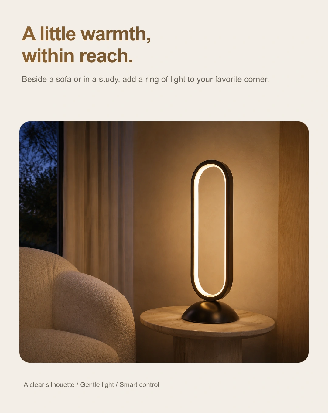 JINK oval halo table lamp Luma O100 product story · part 8