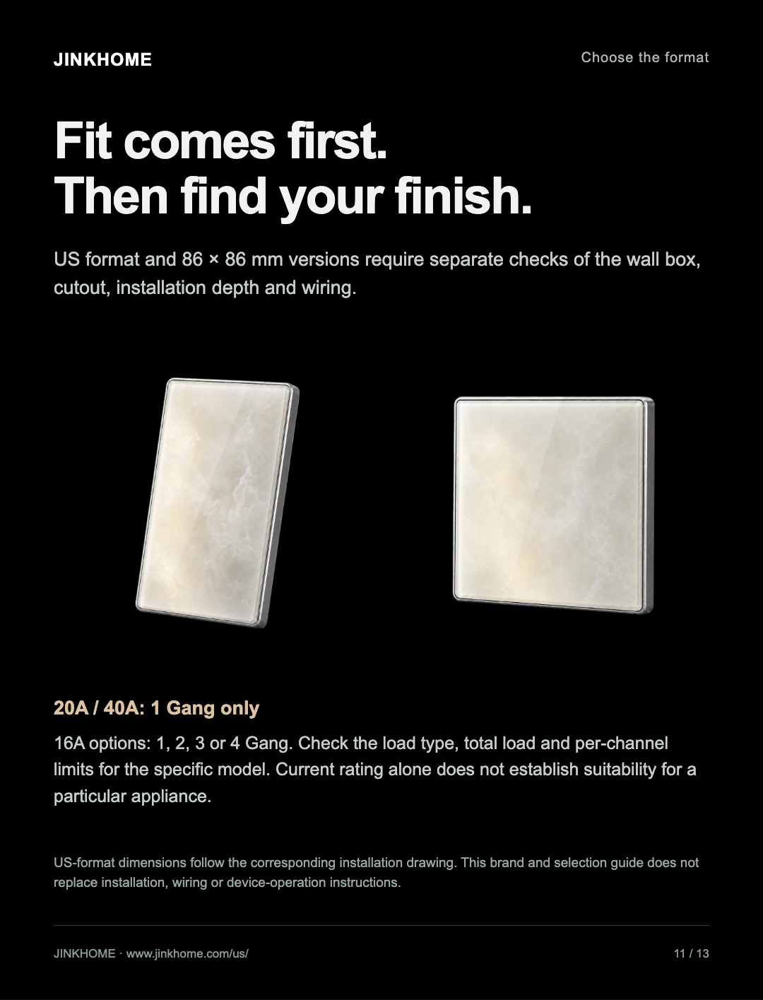 The right dimensions belong on your wall: JINK Switch 2.5D product story and selection guide