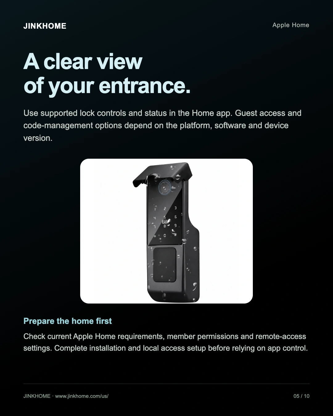 JINK smart gate lock N400 product details, Part 5