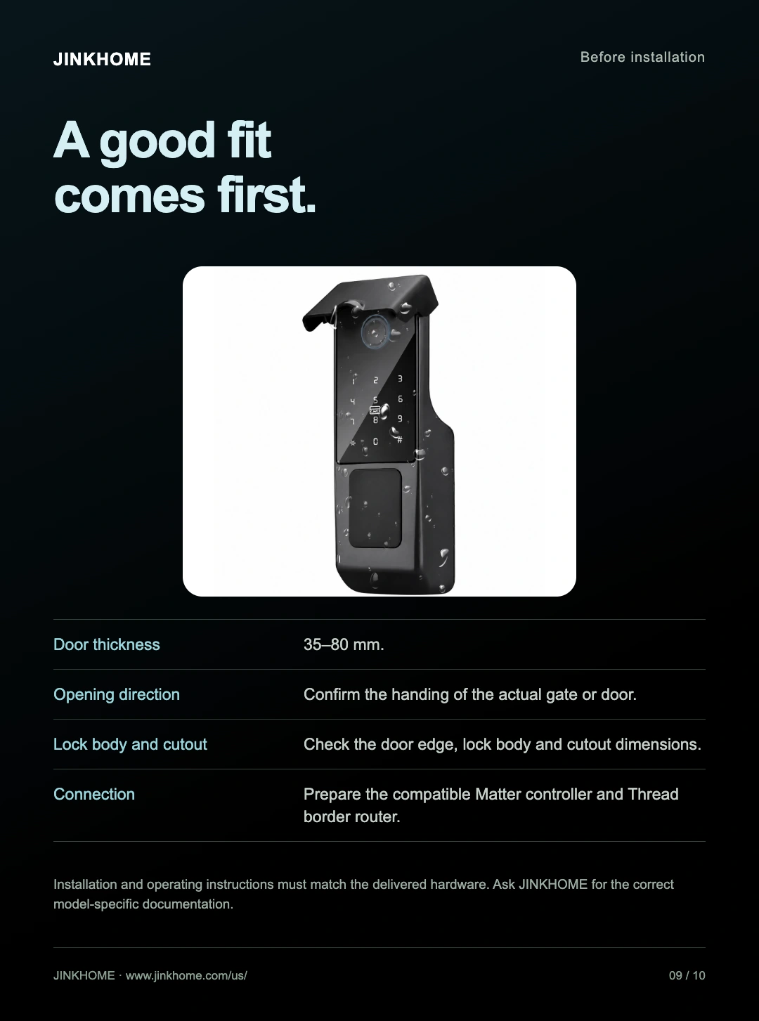 JINK smart gate lock N400 product details, Part 9