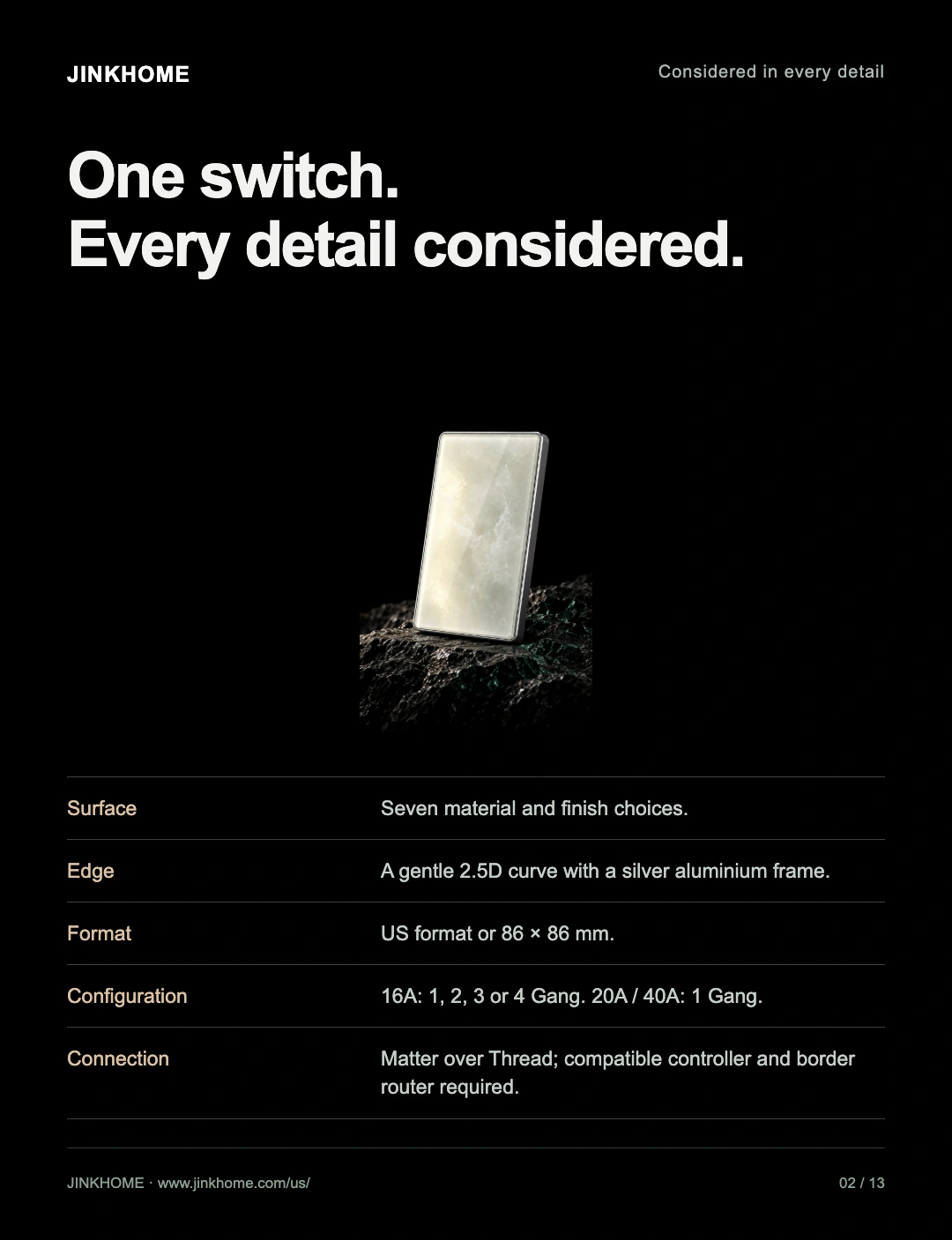 A switch, considered in every detail: JINK Switch 2.5D product story and selection guide