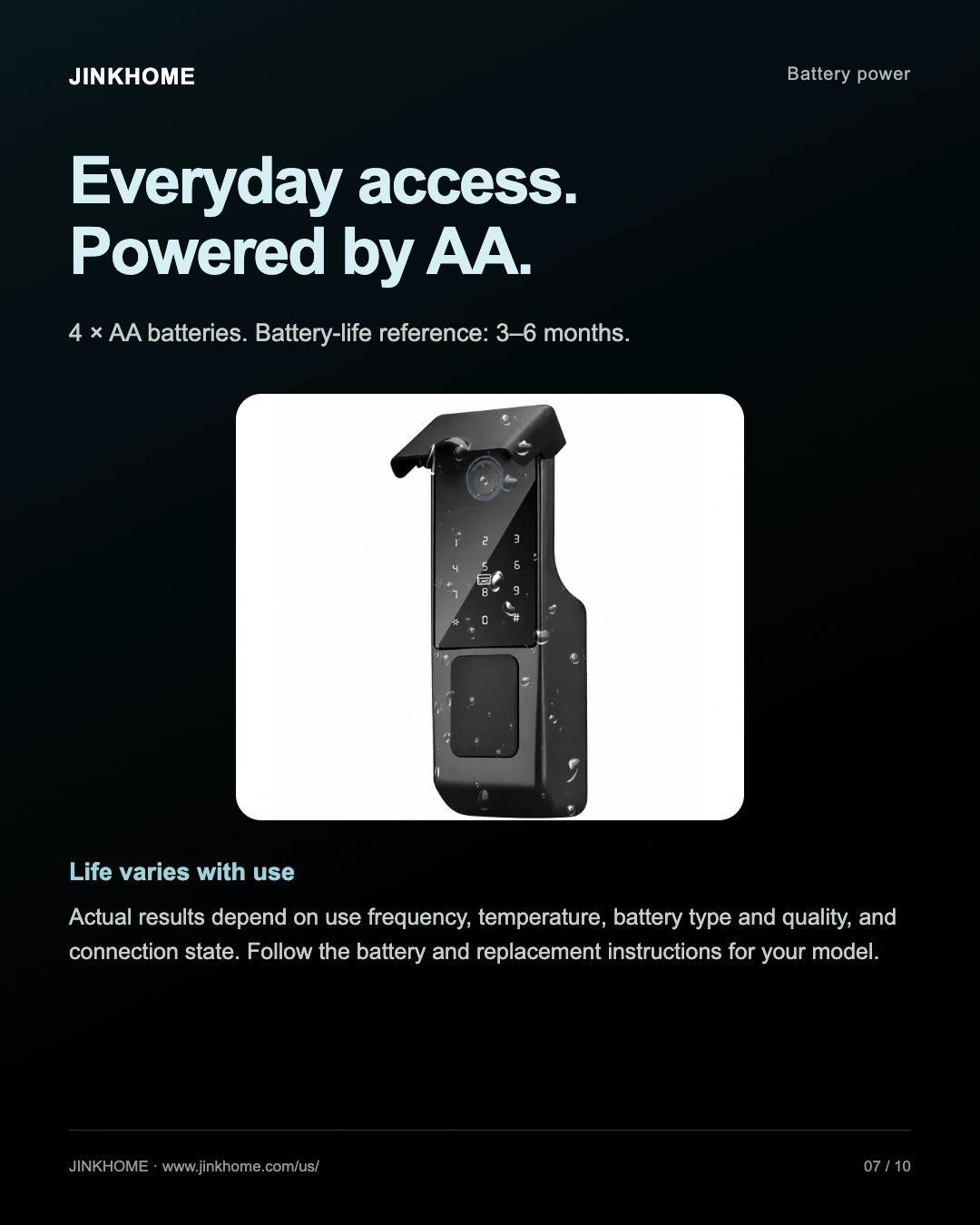 JINK smart gate lock N400 product details, Part 7
