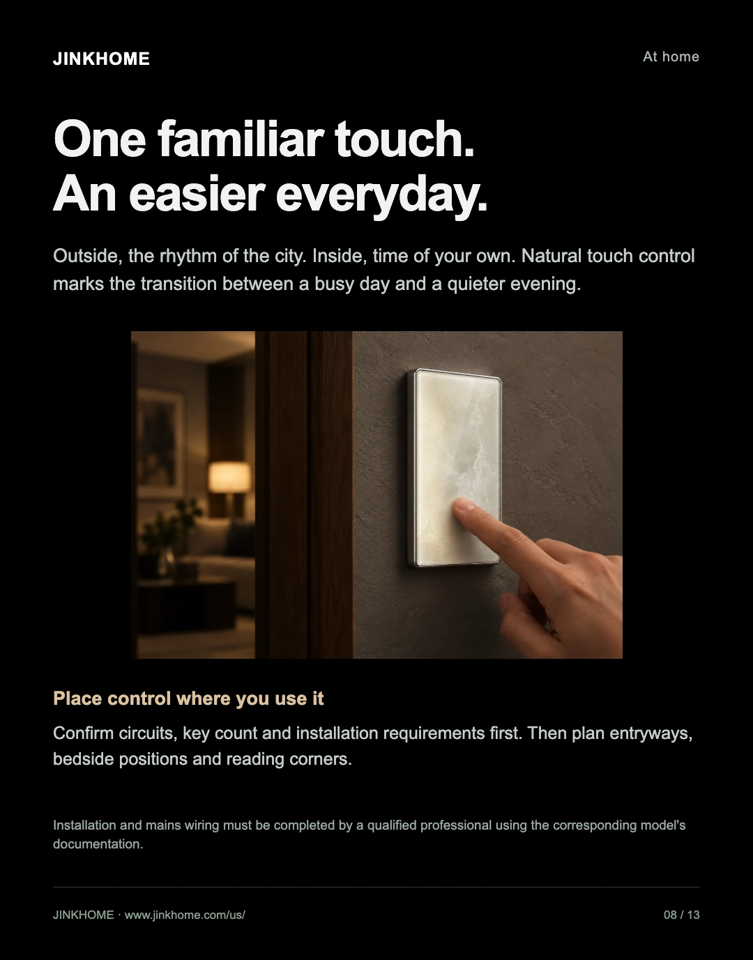 Home again. Just a touch: JINK Switch 2.5D product story and selection guide